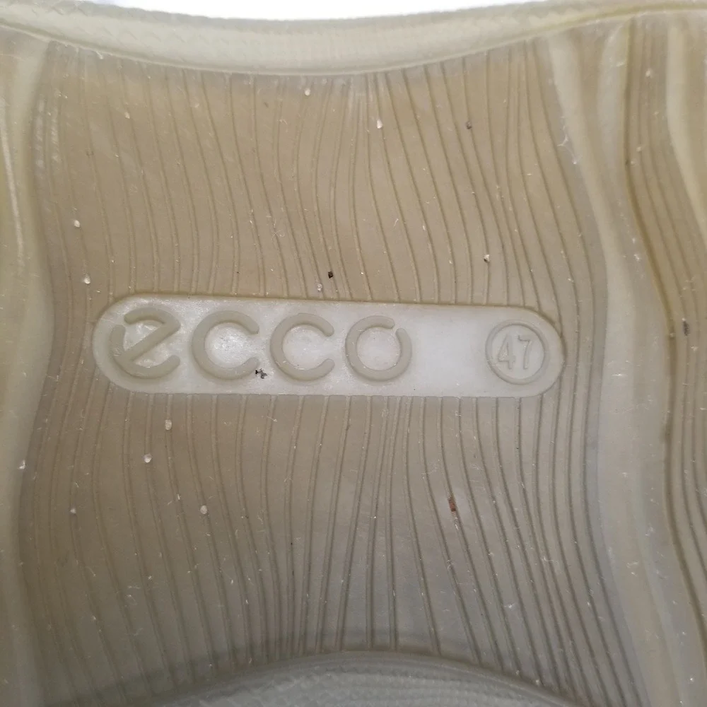 ECCO Oxford Shoes Men Size 47 Cognac Brown Leather‎ Hybrid Plain Toe Dress